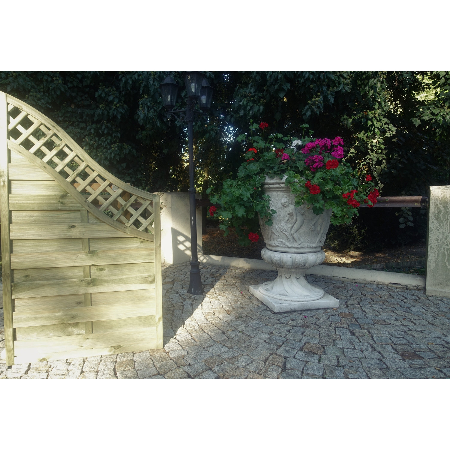 Płot "Aga" 2x fala kończący 90x160/100 cm