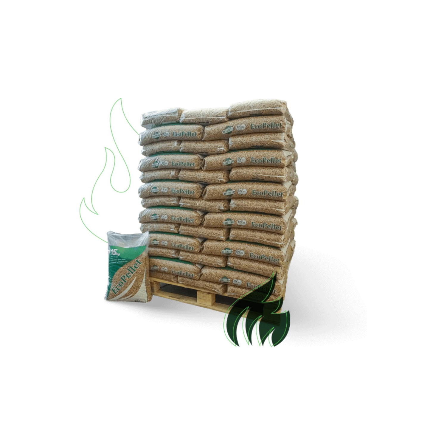 Pellet 15 kg - paleta