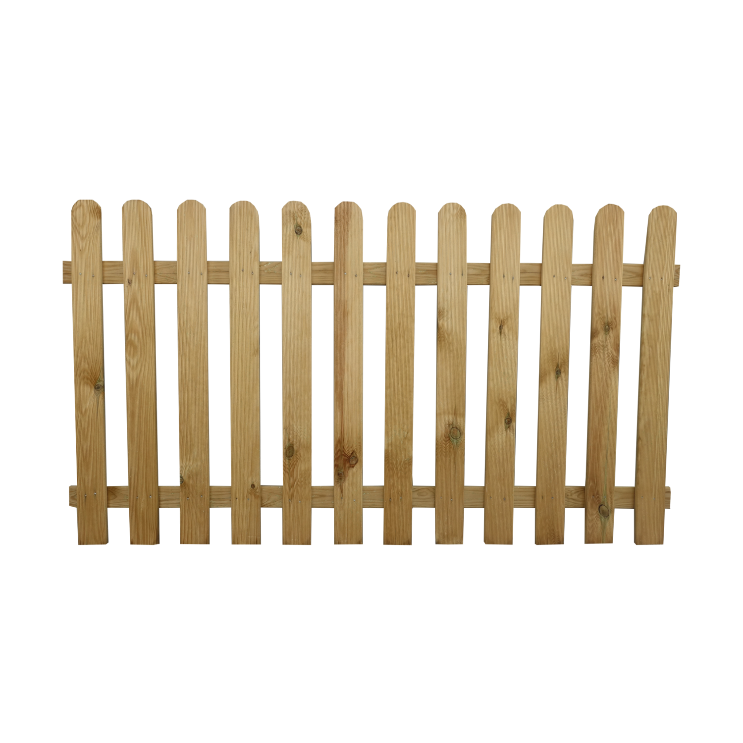 Płot sztachetowy gładki 180/60 cm