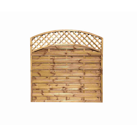 Płot "Olga" 2 x łuk brąz 180x180/160 cm