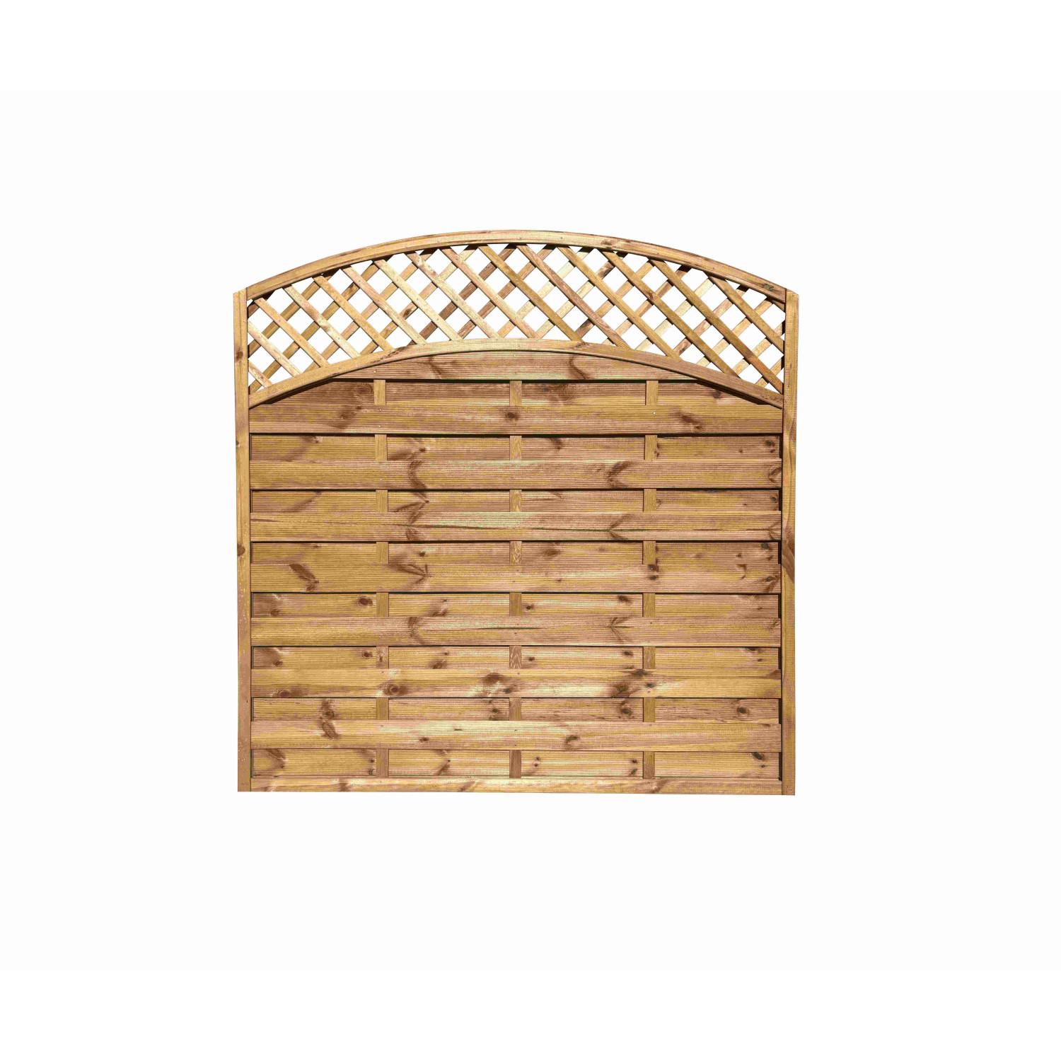 Płot "Olga" 2 x łuk brąz 180x180/160 cm