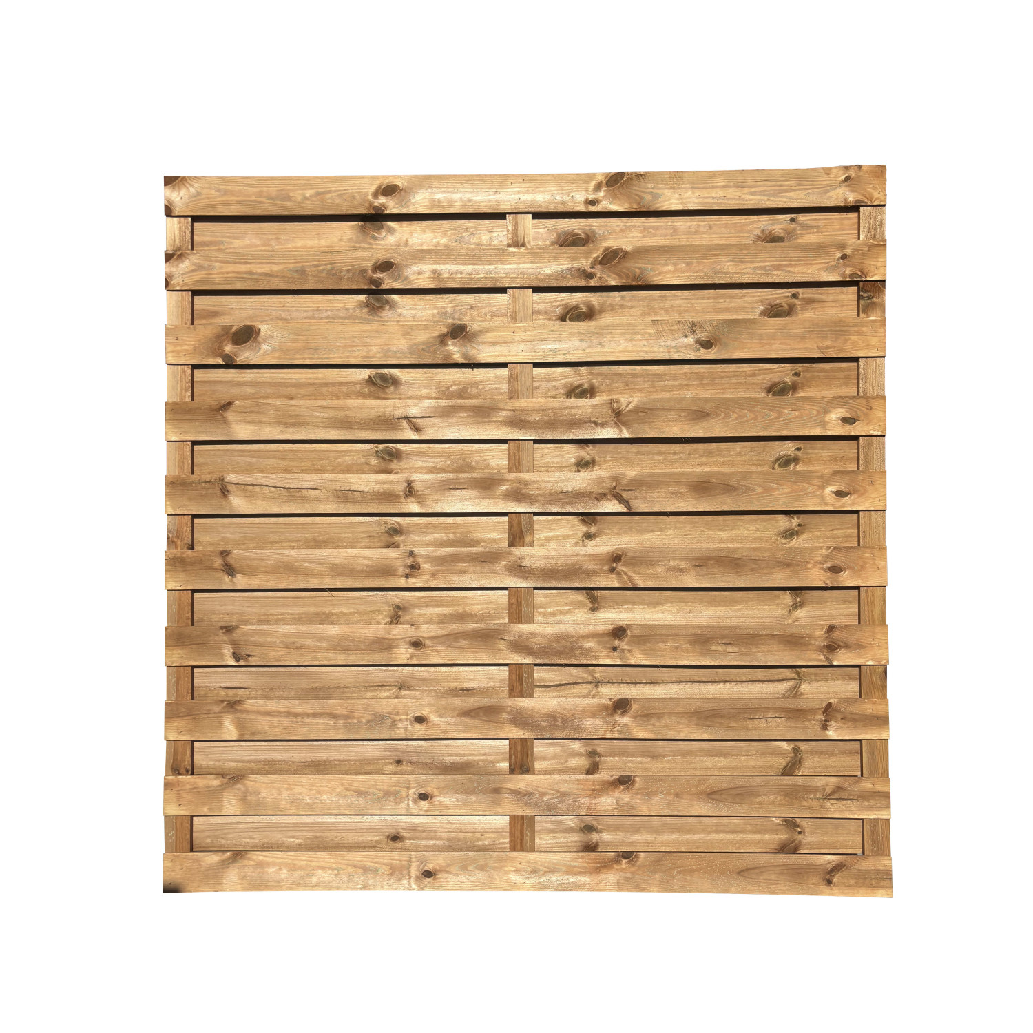 Płot "Multi" prosty brąz 180x180 cm