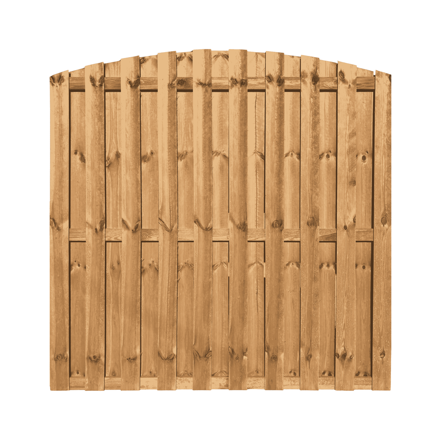 Płot "Multi" łuk brąz 180x180/165 cm