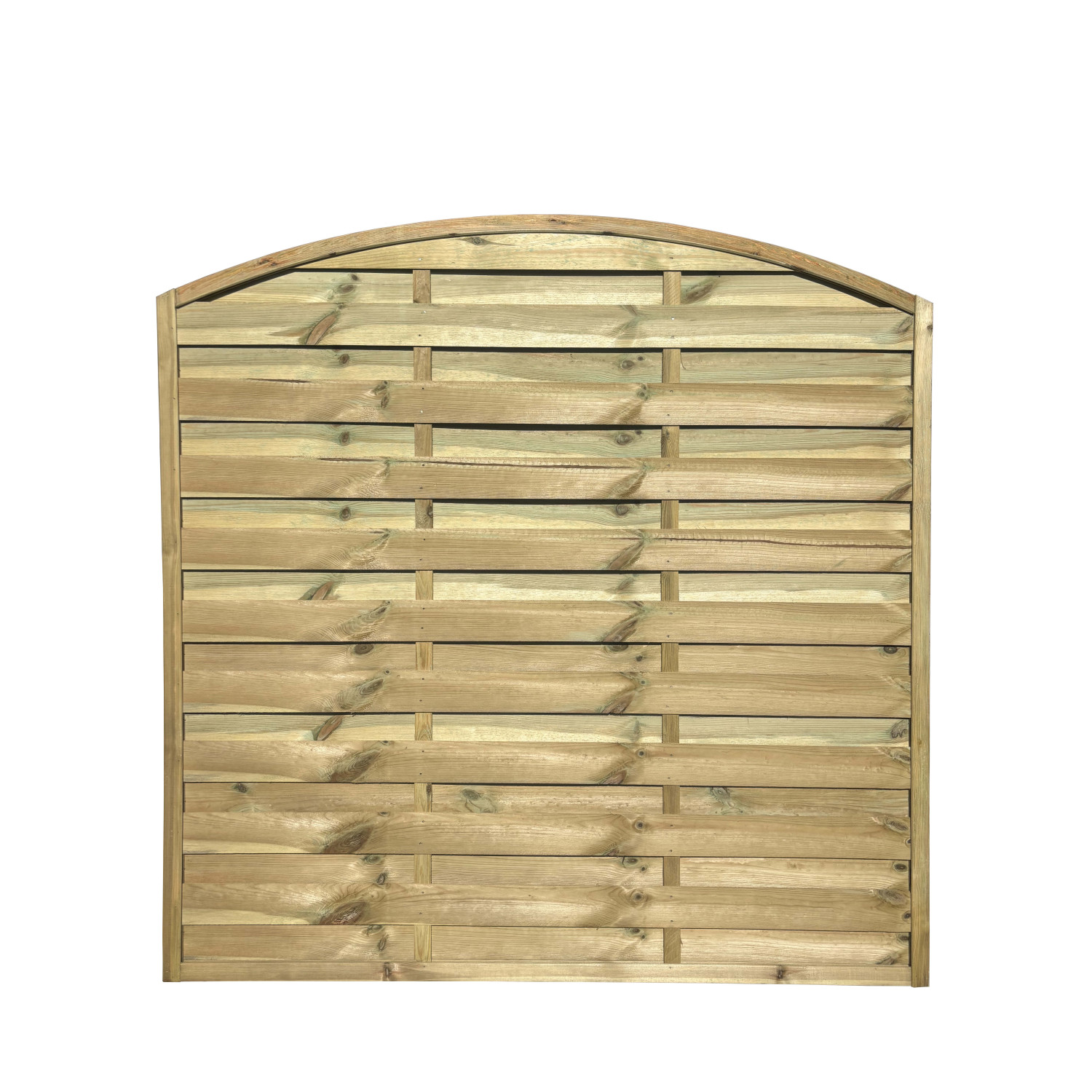 Płot lamelowy "PO" łuk 180x180/160 cm (eko)