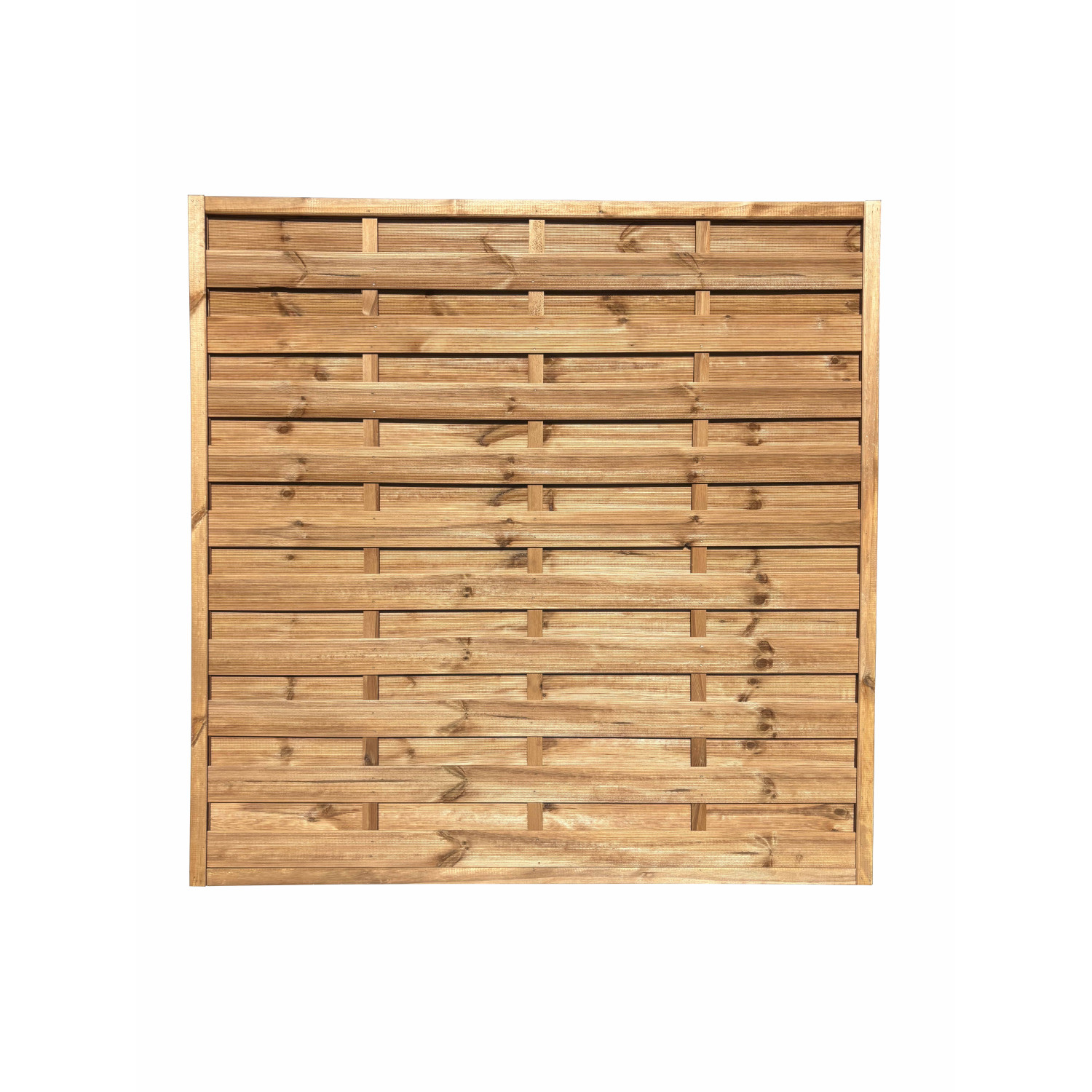 Płot lamelowy prosty brąz 180x180 cm