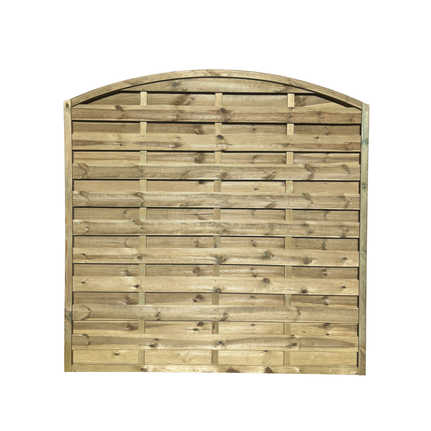 Płot lamelowy łuk 180x180/160 cm
