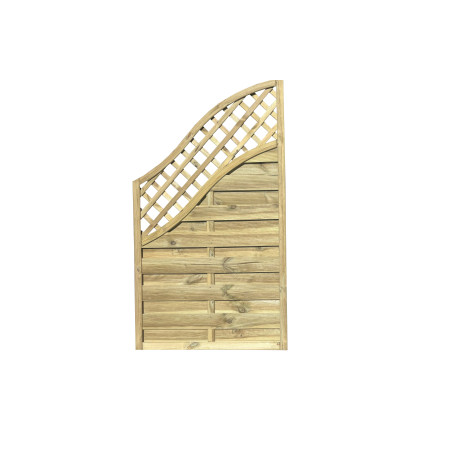 Płot "Aga" 2x fala kończący 90x160/100 cm