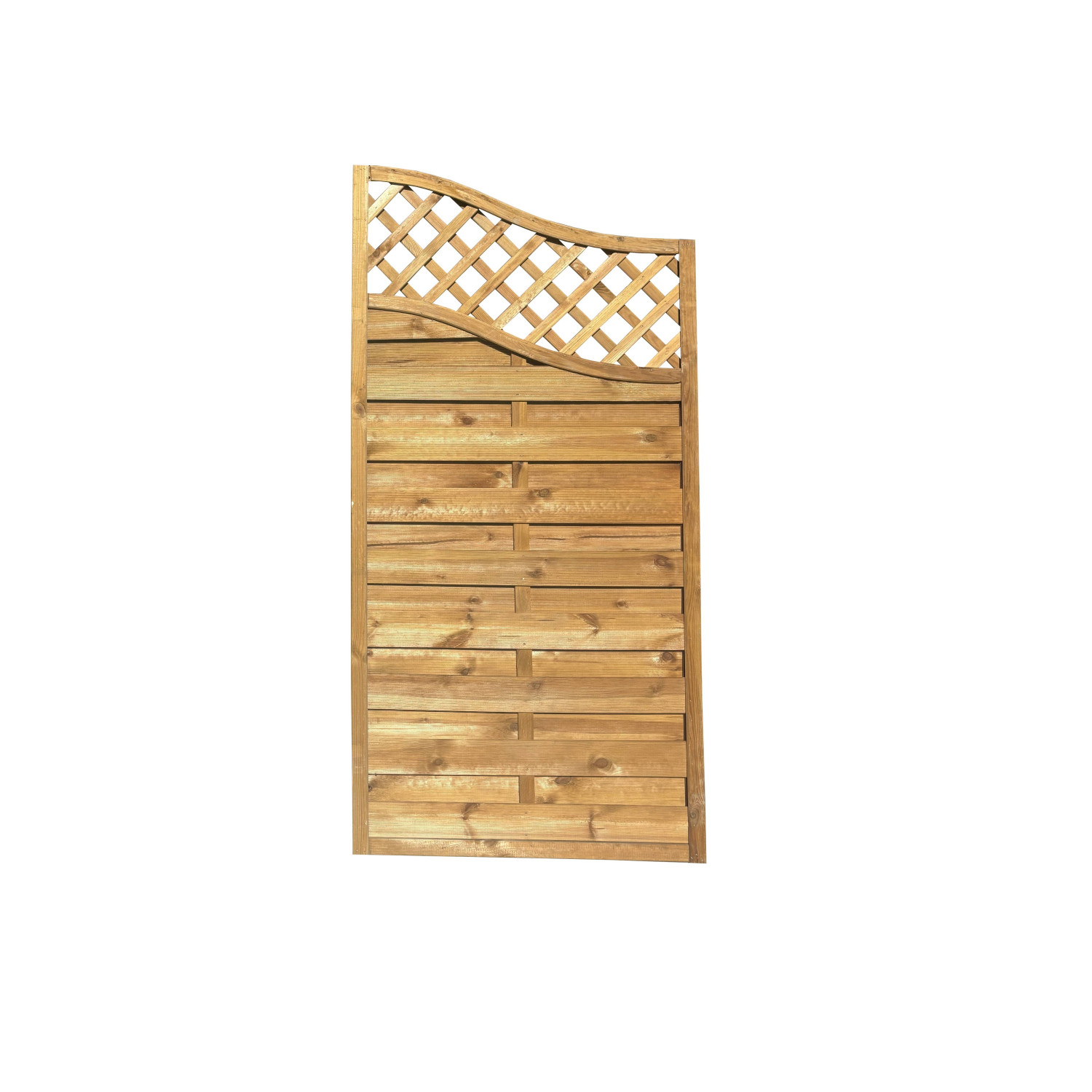 Płot "Aga" 2x fala brąz 90x180/160 cm