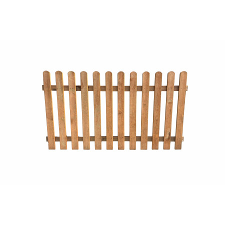 Płot sztachetowy gładki brąz 180/80 cm