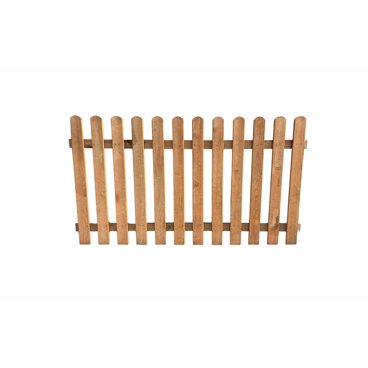 Płot sztachetowy gładki brąz 180/100 cm