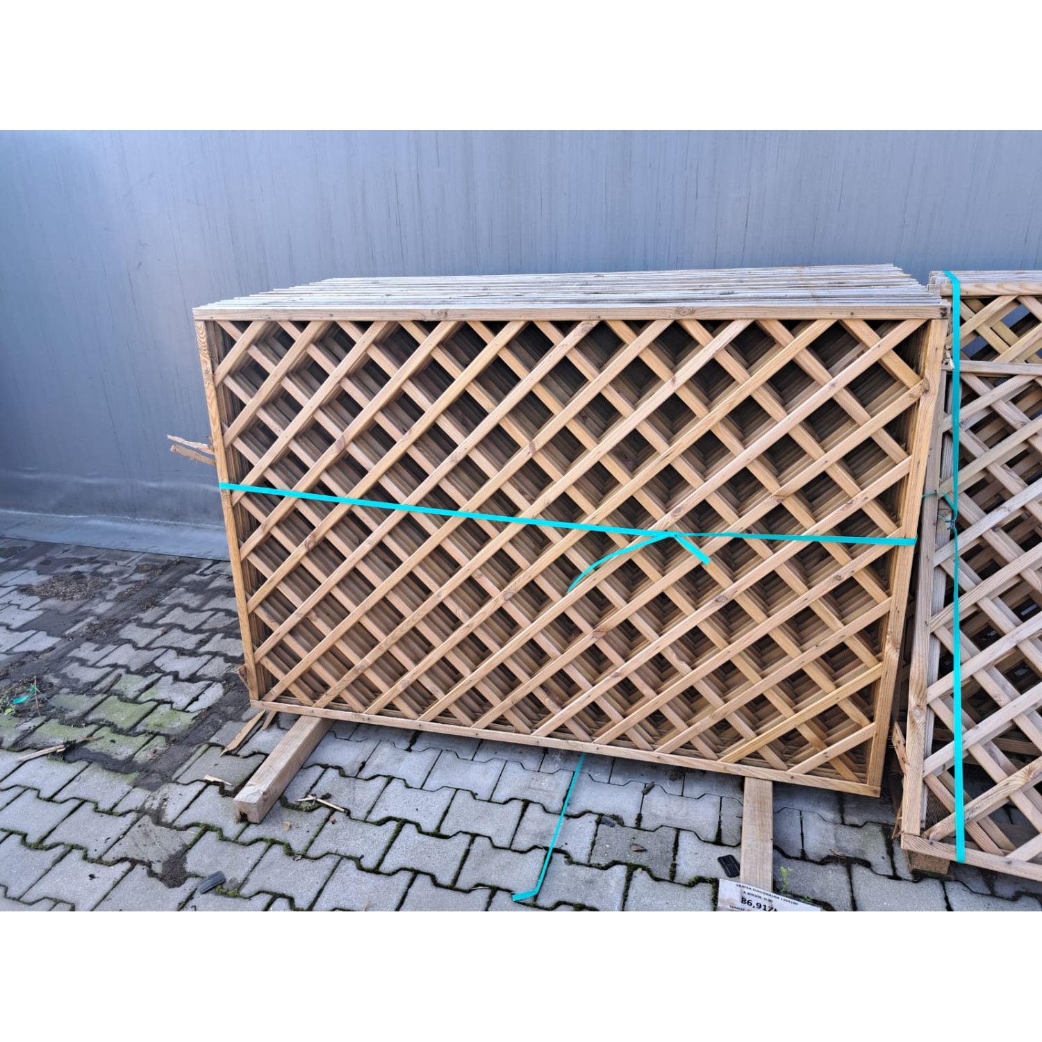 Kratka diagonalna prosta 120x180 cm (oczko 9x9) WYPRZEDAŻ