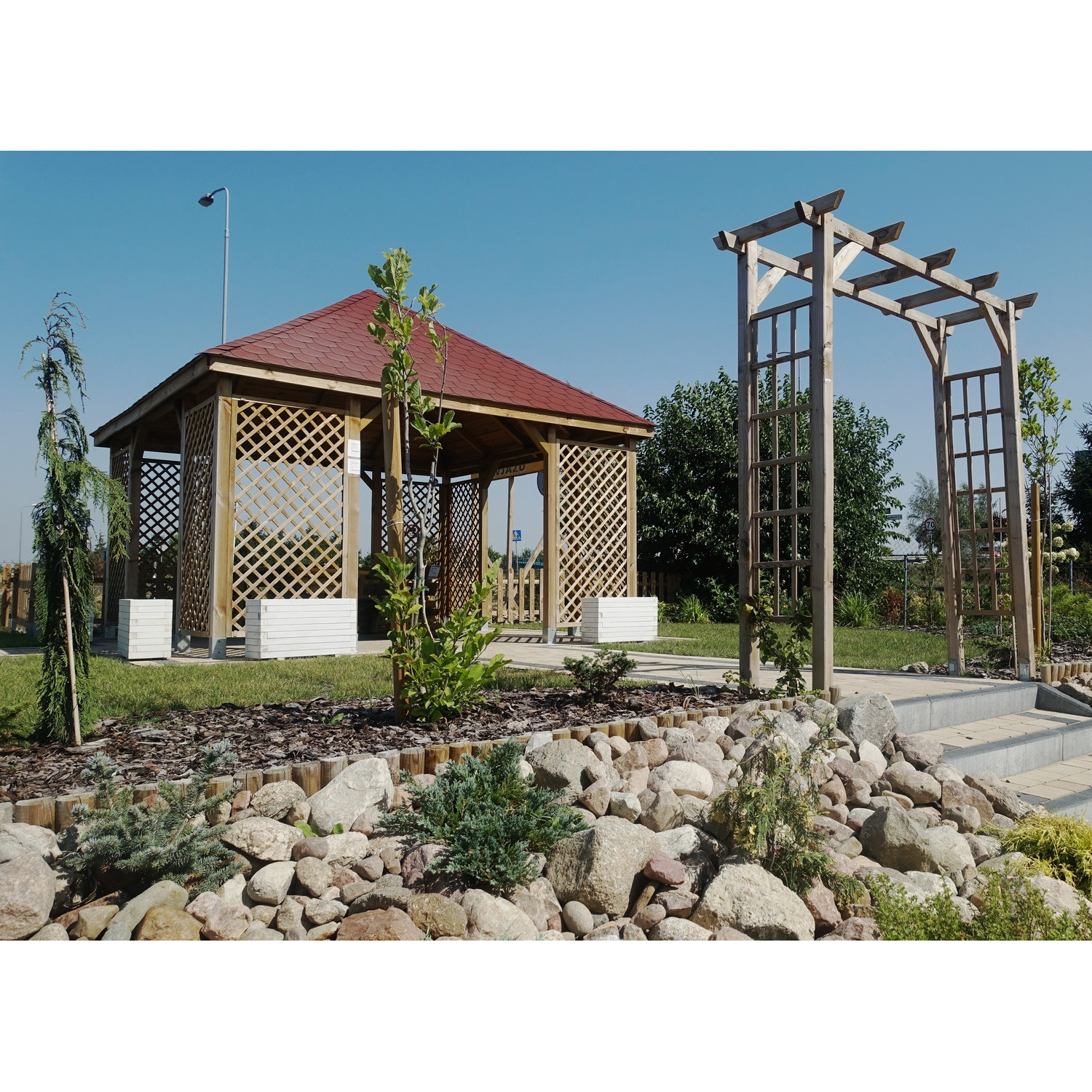 Pergola podwójna prosta