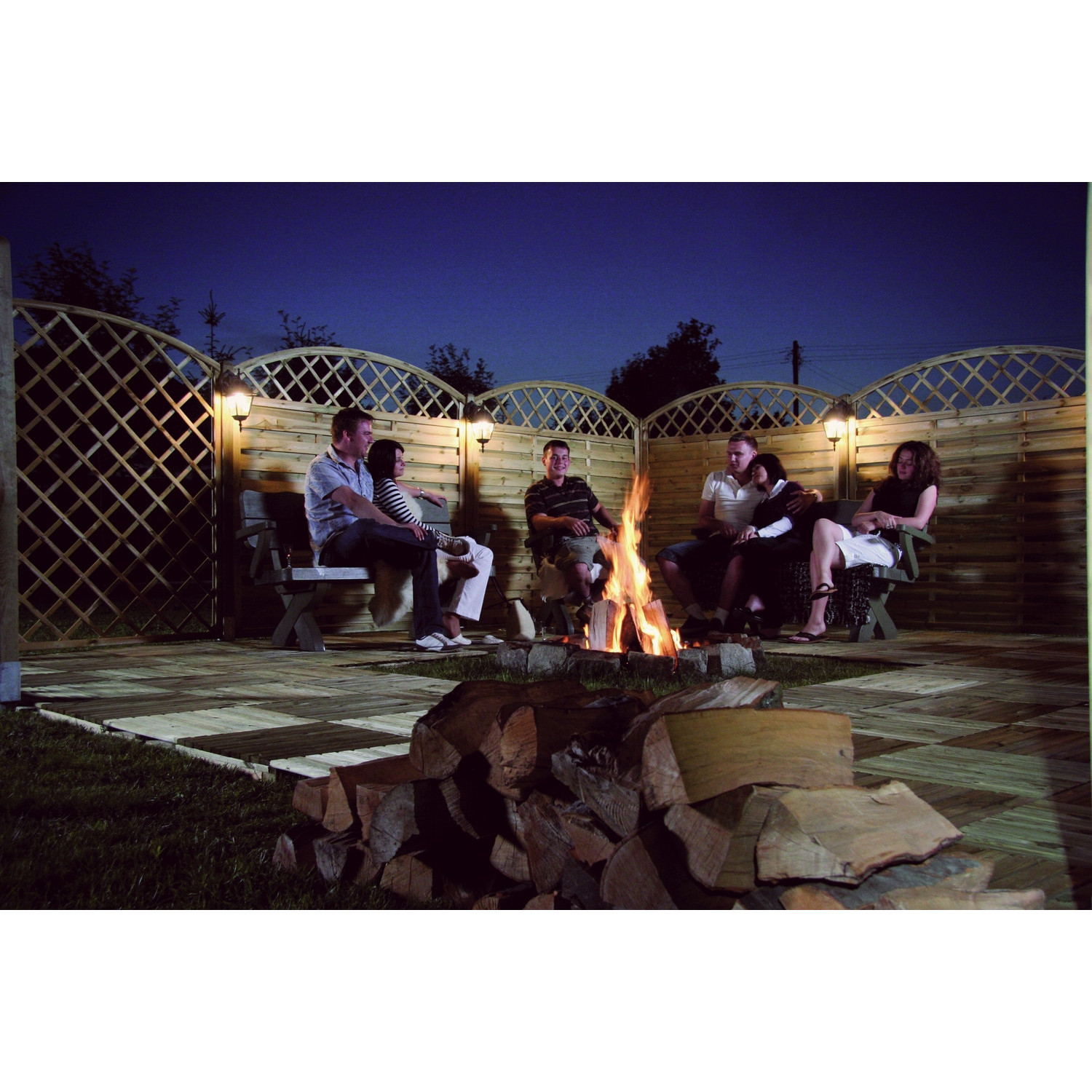 Płot "Olga" 1 x łuk 180x180/160 cm