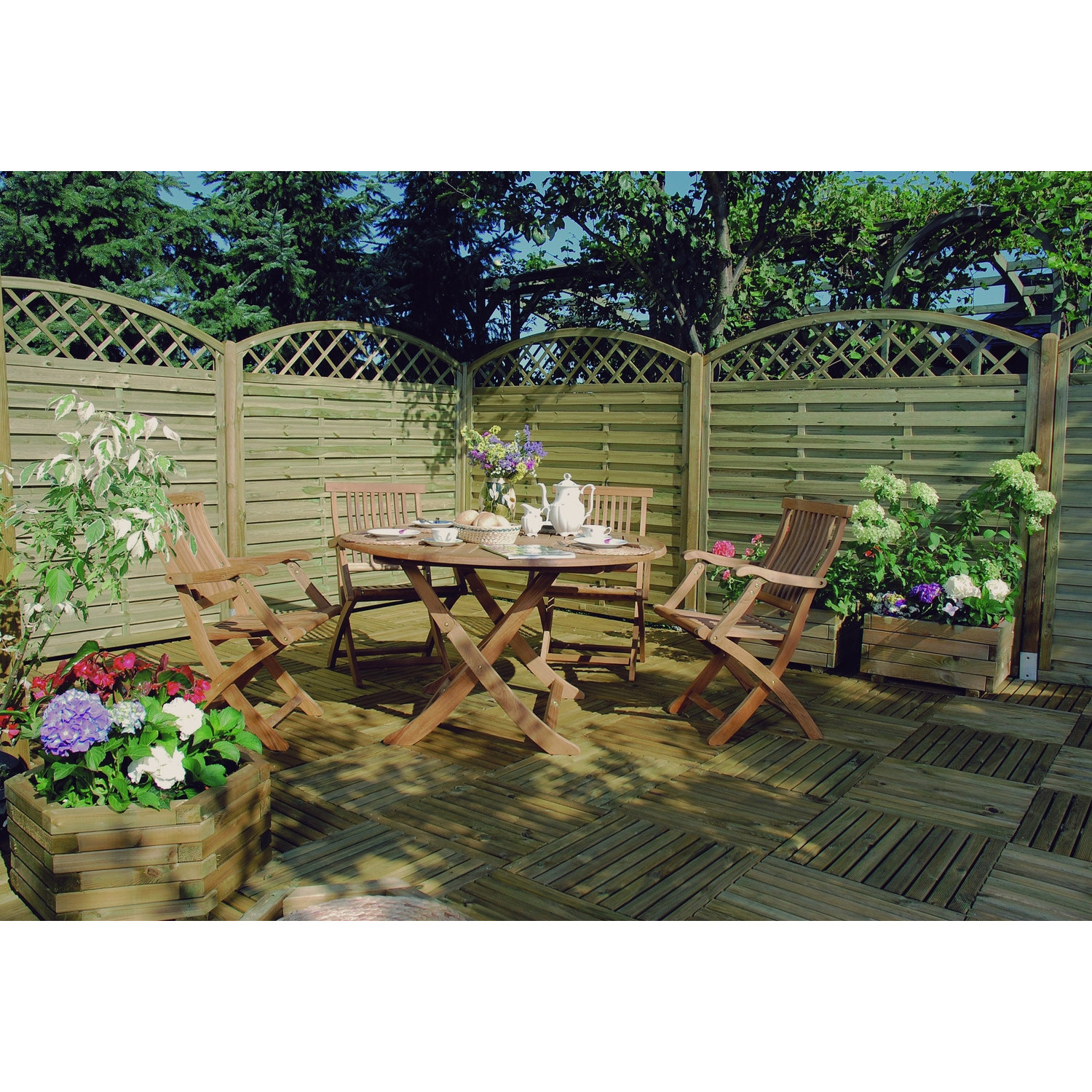 Płot "Olga" 1 x łuk 90x180/160 cm