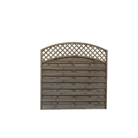 Płot "Olga" 2 x łuk brąz 180x180/160 cm