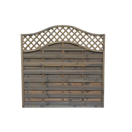 Płot "Aga" 2x fala brąz 180x180/160 cm