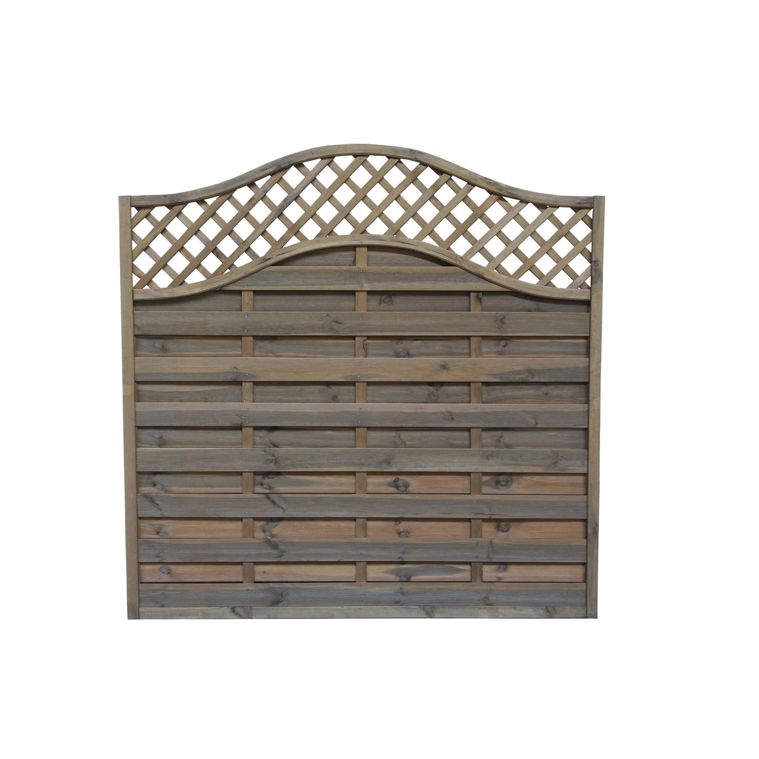 Płot "Aga" 2x fala brąz 180x180/160 cm