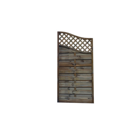 Płot "Aga" 2x fala brąz 90x180/160 cm