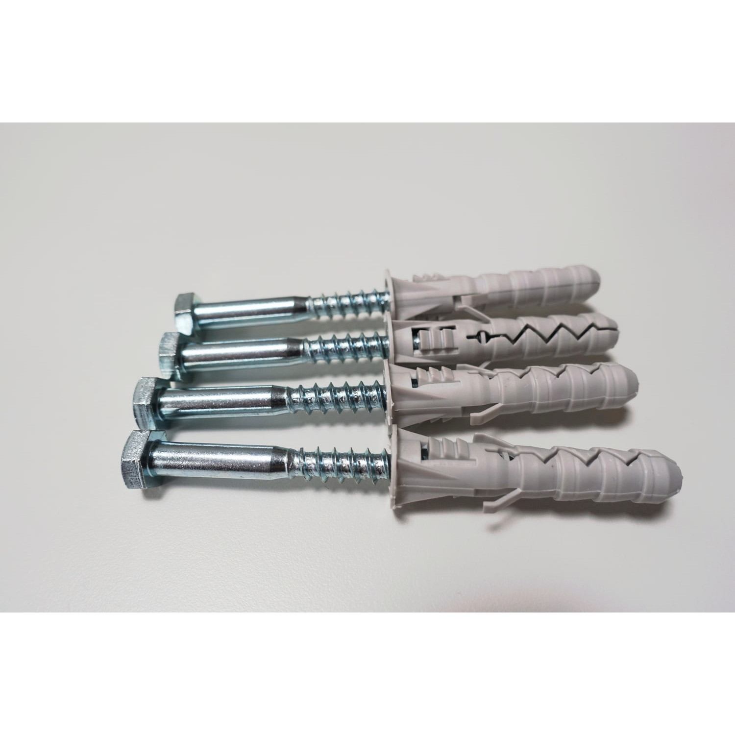 Wkręty + kołki rozporowe (do kotwy na beton) - 4 szt.