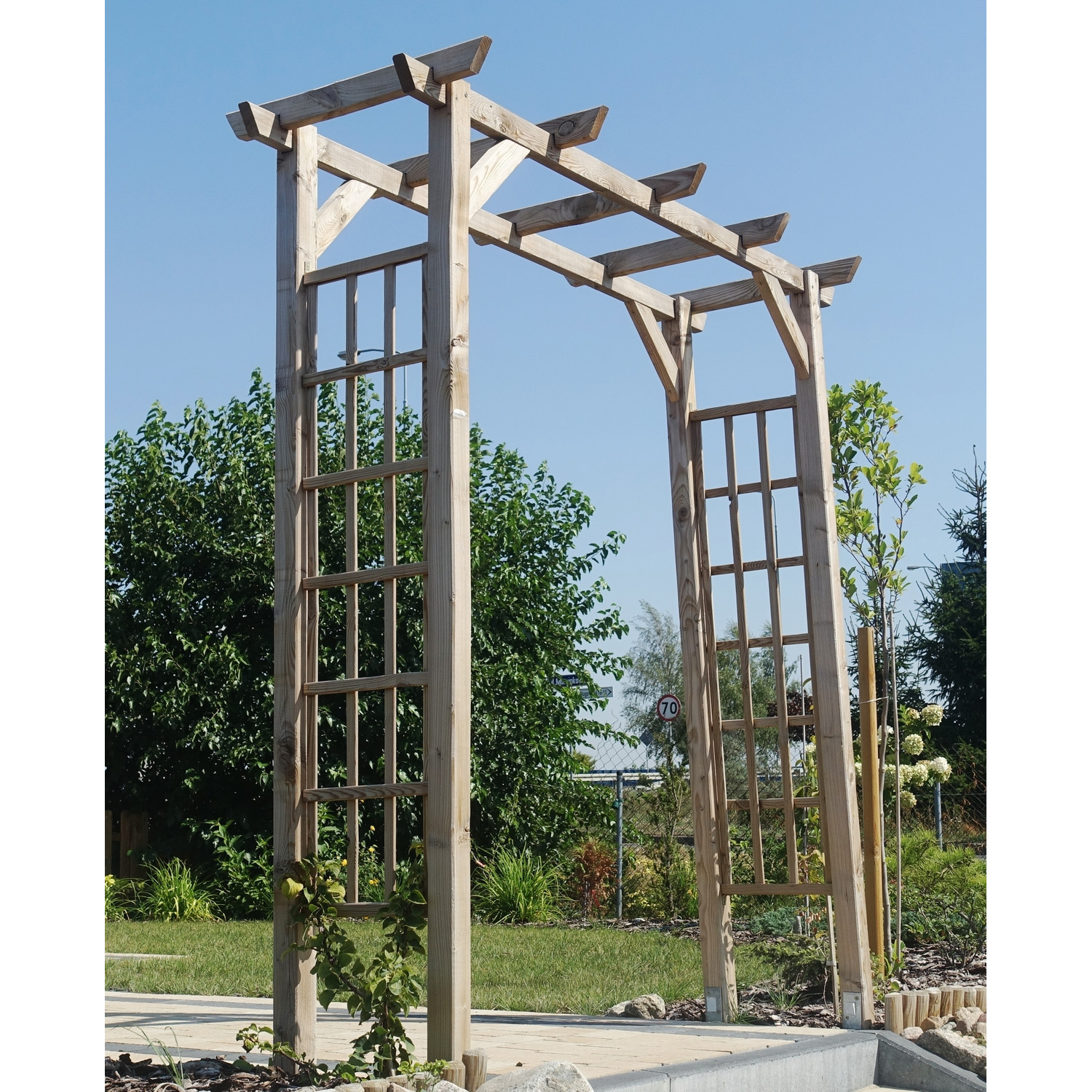 Pergola podwójna prosta