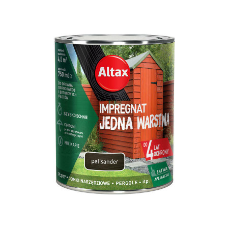 ALTAX Impregnat Jedna Warstwa Palisander 0,75 L