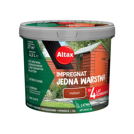 ALTAX Impregnat Jedna Warstwa Mahoń 4,5 L