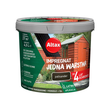 ALTAX Impregnat Jedna Warstwa Palisander 4,5 L
