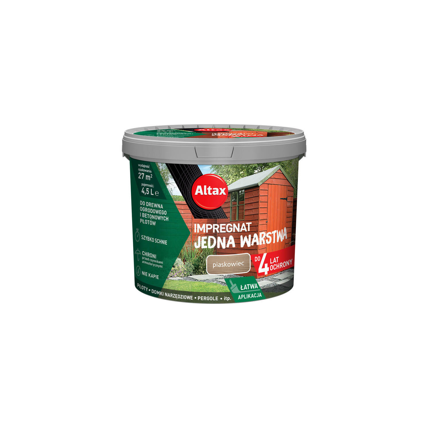 ALTAX Impregnat Jedna Warstwa Piaskowiec 4,5 L