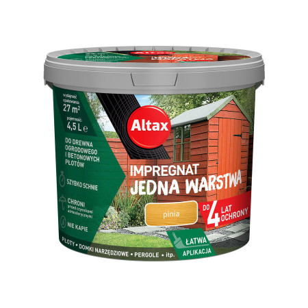 ALTAX Impregnat Jedna Warstwa Pinia 4,5 L