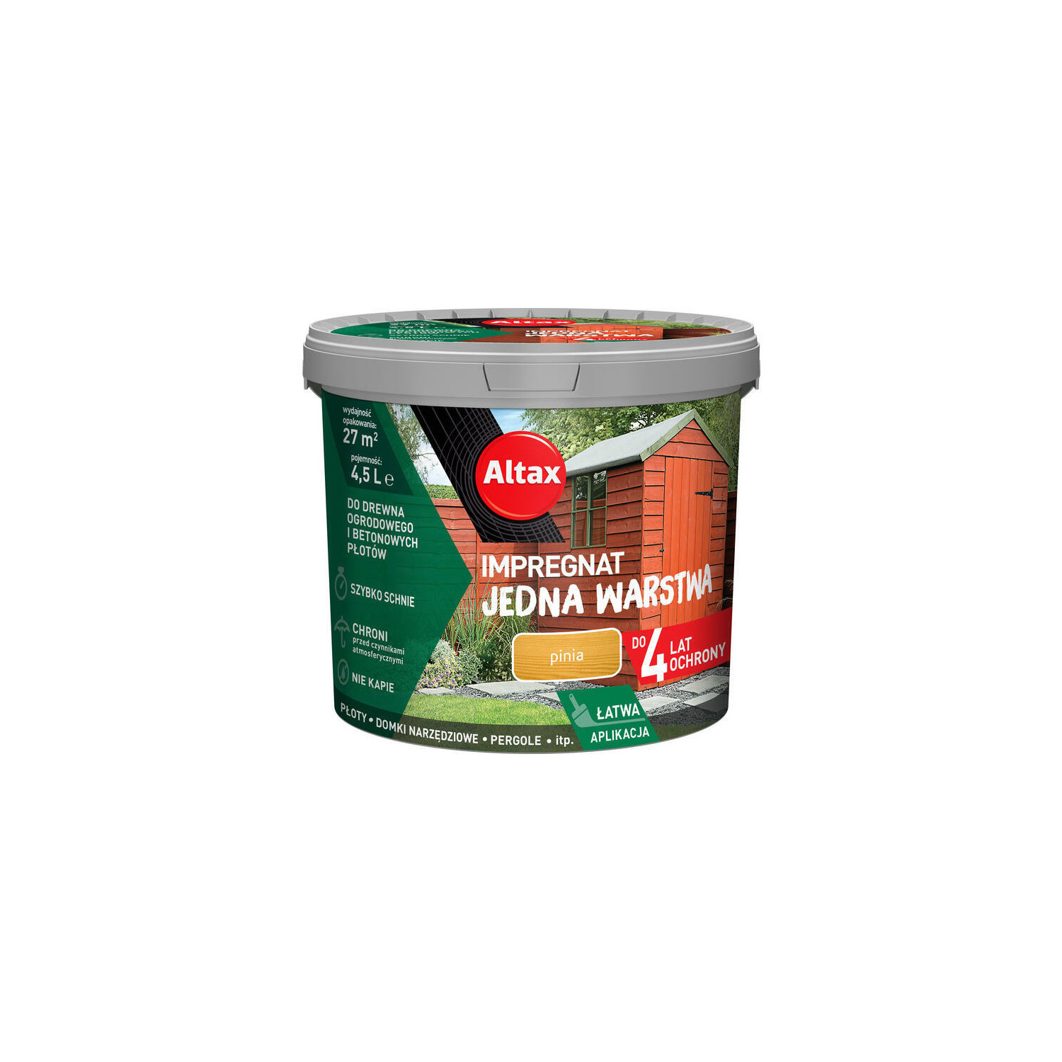 ALTAX Impregnat Jedna Warstwa Pinia 4,5 L