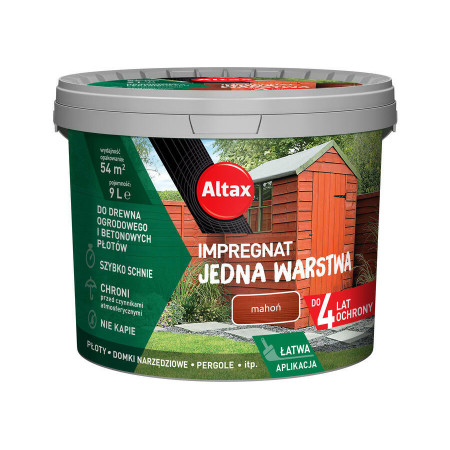 ALTAX Impregnat Jedna Warstwa Mahoń 9 L