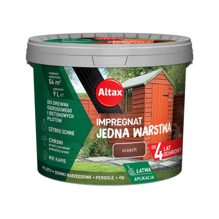 ALTAX Impregnat Jedna Warstwa Orzech 9 L