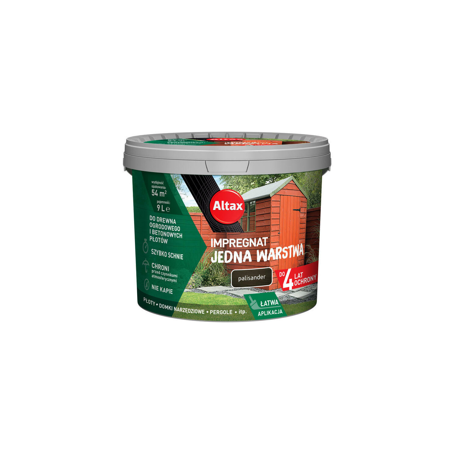 ALTAX Impregnat Jedna Warstwa Palisander 9 L