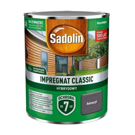 SADOLIN Impregnat Classic Hybrydowy Antracyt 0,75 L