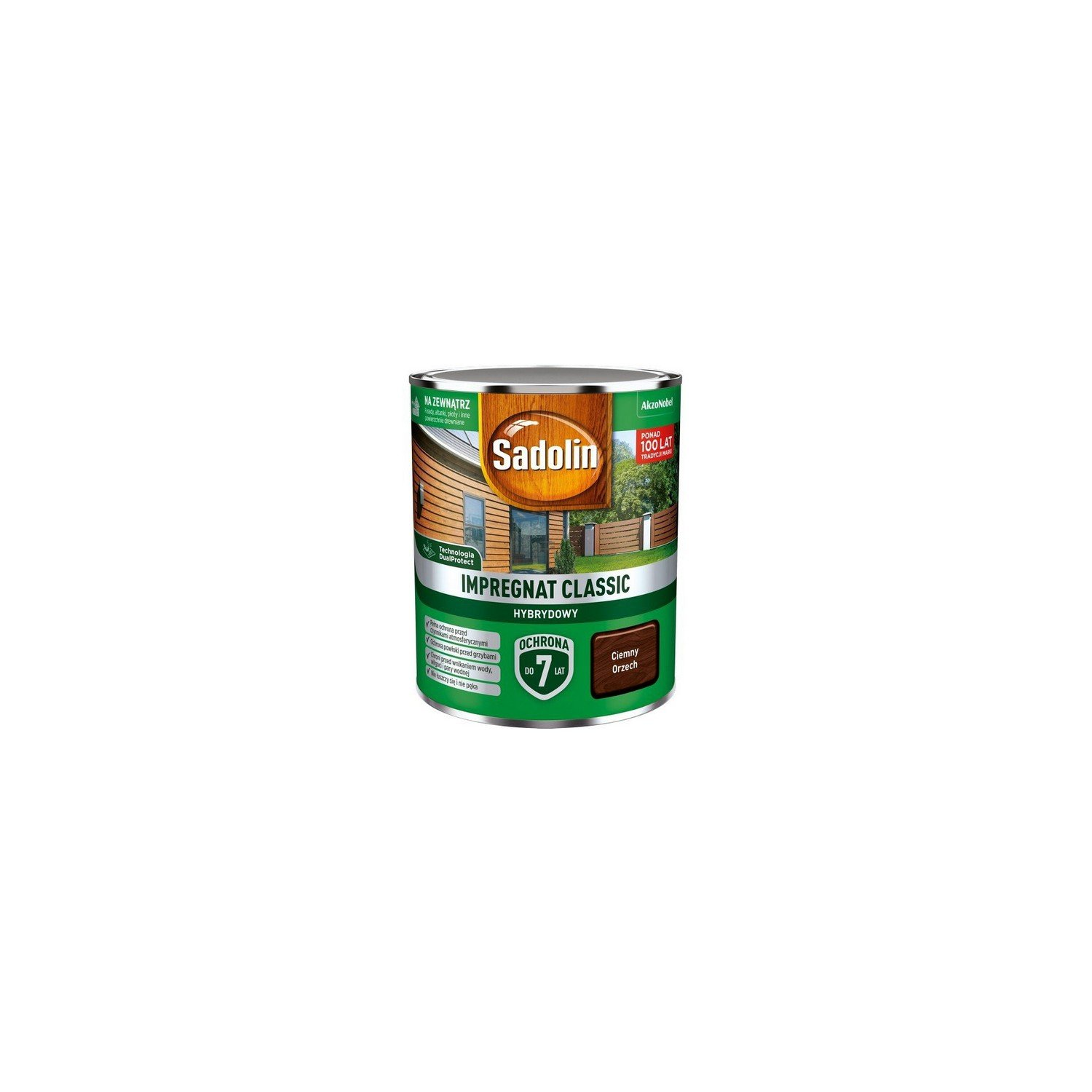 SADOLIN Impregnat Classic Hybrydowy Ciemny orzech 0,75 L