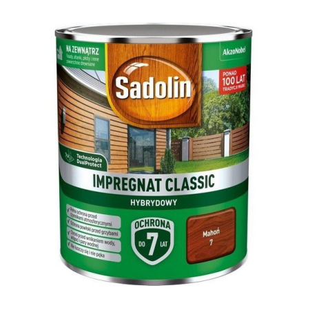 SADOLIN Impregnat Classic Hybrydowy Mahoń 0,75 L