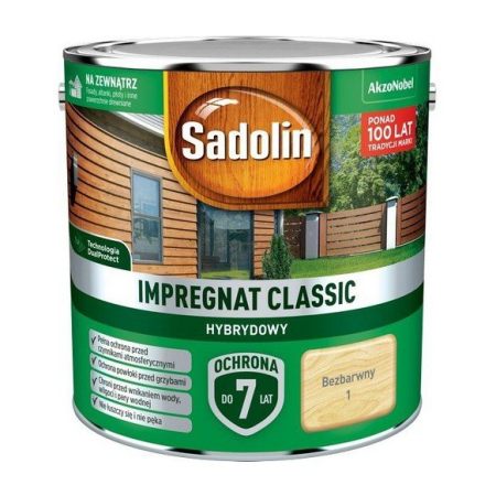 SADOLIN Impregnat Classic Hybrydowy Bezbarwny 2,5 L