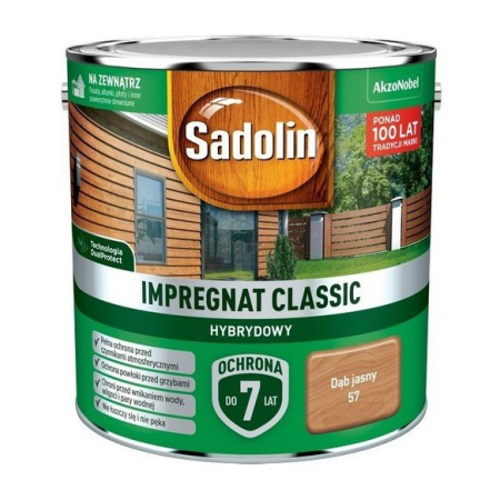 SADOLIN Impregnat Classic Hybrydowy Dąb jasny 2,5 L