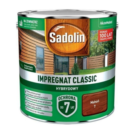 SADOLIN Impregnat Classic Hybrydowy Mahoń 2,5 L