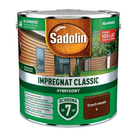 SADOLIN Impregnat Classic Hybrydowy Orzech włoski 2,5 L