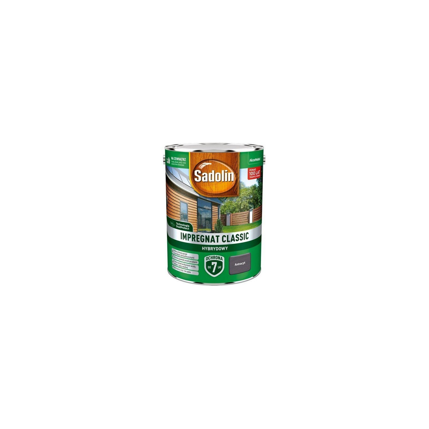 SADOLIN Impregnat Classic Hybrydowy Antracyt 4,5 L