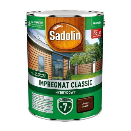 SADOLIN Impregnat Classic Hybrydowy Ciemny orzech 4,5 L