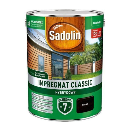 SADOLIN Impregnat Classic Hybrydowy Heban 4,5 L