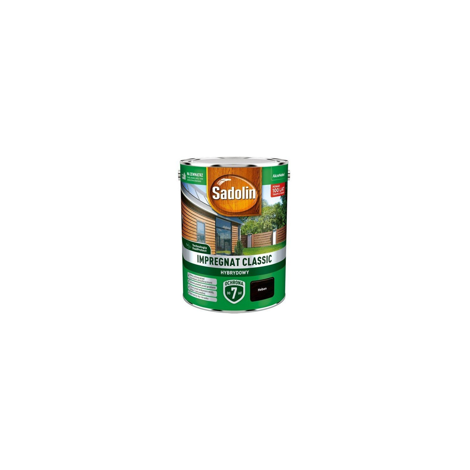 SADOLIN Impregnat Classic Hybrydowy Heban 4,5 L