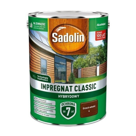 SADOLIN Impregnat Classic Hybrydowy Orzech włoski 4,5 L