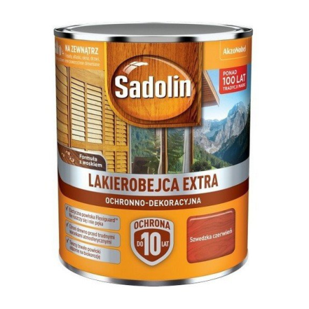 SADOLIN Extra Lakierobejca Czerwień szwedzka 0,75 L