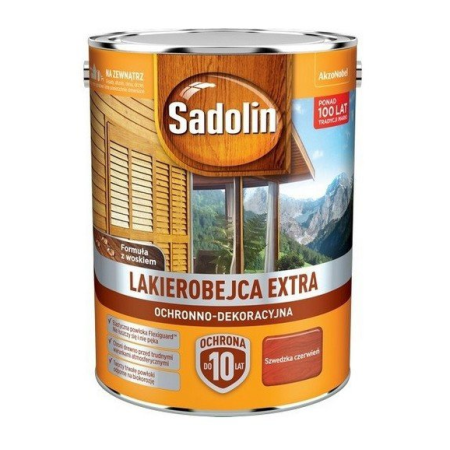 SADOLIN Extra Lakierobejca Czerwień szwedzka 2,5 L