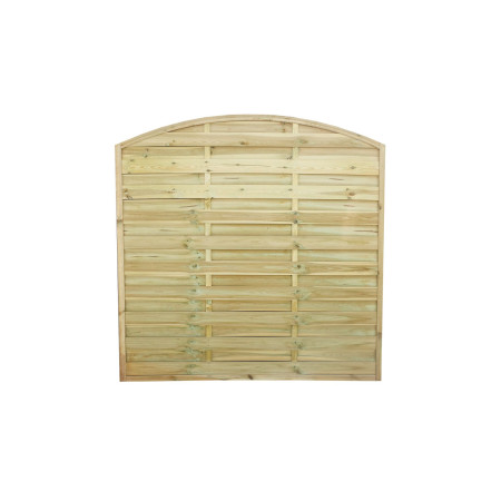 Płot lamelowy "PO" łuk 180x180/160 cm (eko)