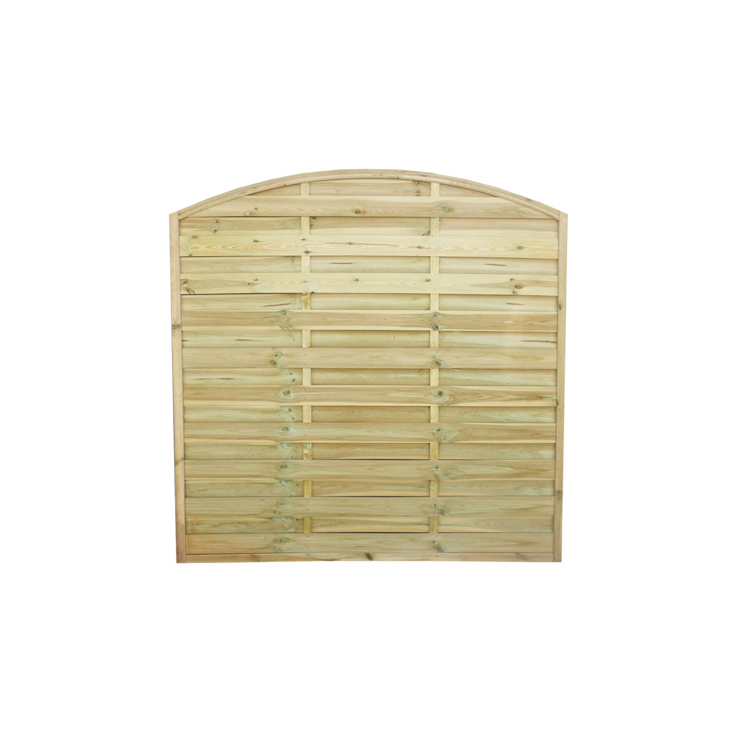 Płot lamelowy "PO" łuk 180x180/160 cm (eko)