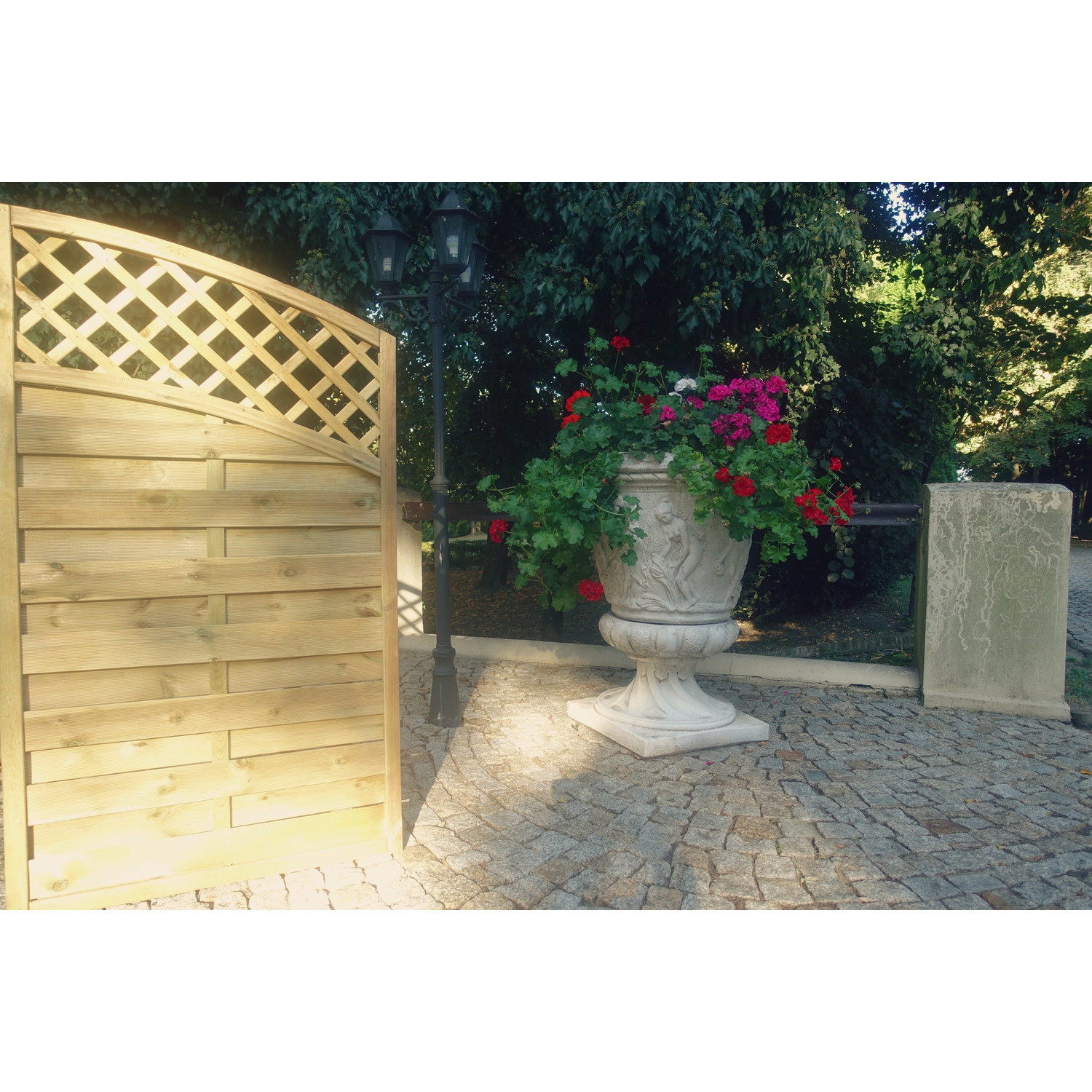 Płot "Olga" 2x łuk kończący 90x160/140 cm